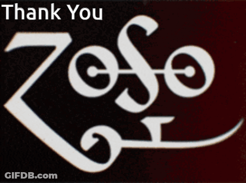 A Sign That Says ' Thank You ' At The Top GIF