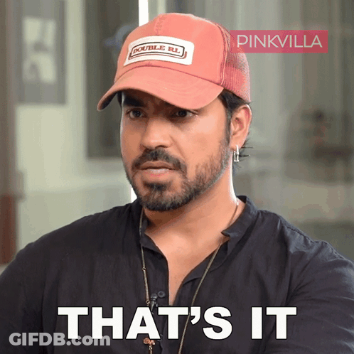 A Sign That Says That 'S All Folks In White Letters GIF