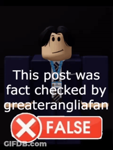 A Sign That Says This Post Was Fact Checked By Greaterangliafan GIF