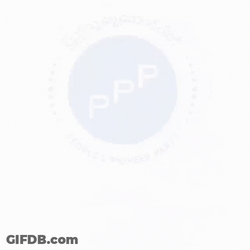 A Sign That Says We Vote For Ppp With A Hand Pointing GIF