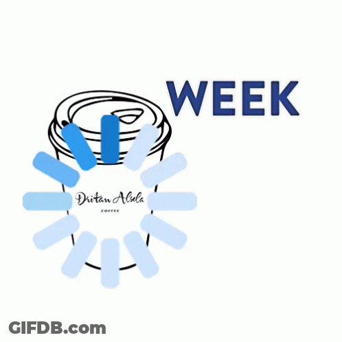 A Sign That Says " Week End Is Load Ing " GIF