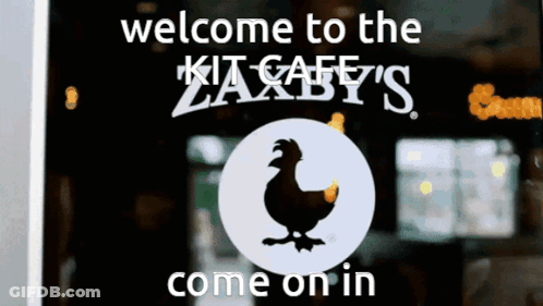 A Sign That Says Welcome To The Zaxby 'S GIF