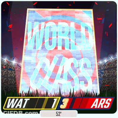 A Sign That Says ' World Class ' At The Top Of It GIF