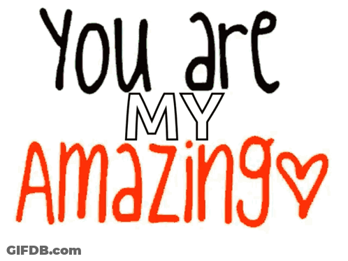 A Sign That Says " You Are My Beautiful " With A Heart GIF