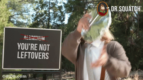 A Sign That Says " You 'Re Not Leftovers " On It GIF