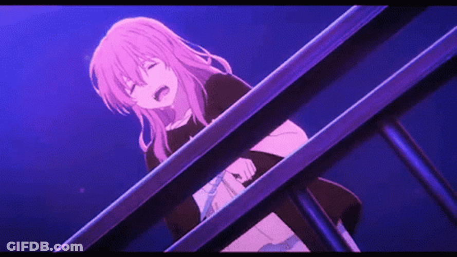 A Silent Voice Shouko Nishimiya Breaking Down GIF
