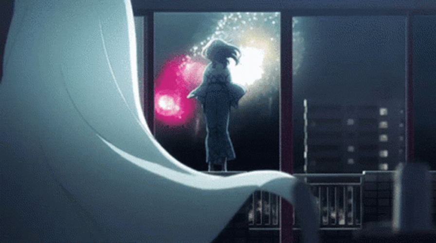 A Silent Voice Shouko Nishimiya On Balcony GIF