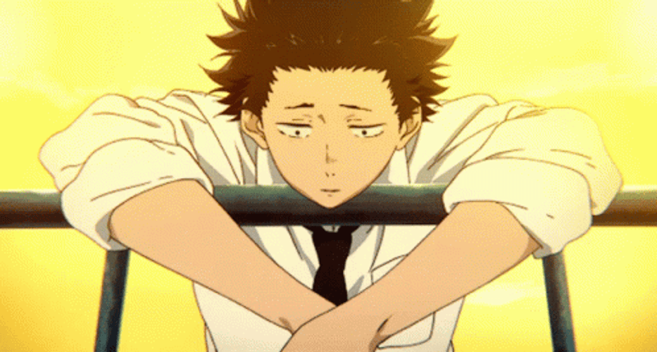 A Silent Voice Shoya Ishida Sad Look GIF