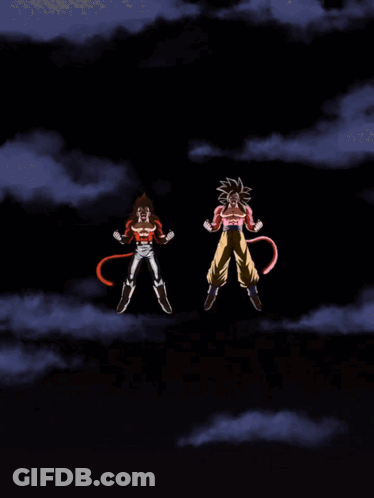A Silhouette Of A Man And A Woman In Front Of A Yellow Circle With Japanese Writing GIF