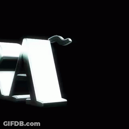 A Silhouette Of A Person Holding A Gun In A Black Background . GIF