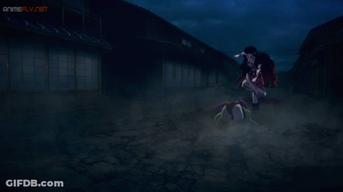 A Silhouette Of A Person In A Dark Room With The Website Animeflv.net In The Upper Right Corner GIF