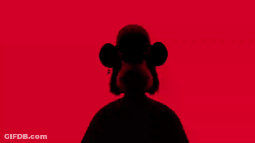 A Silhouette Of A Person In Front Of A Red Background That Says Diesel For Successful Living GIF