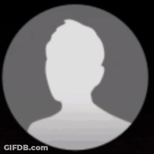 A Silhouette Of A Person 'S Head In A Circle . GIF