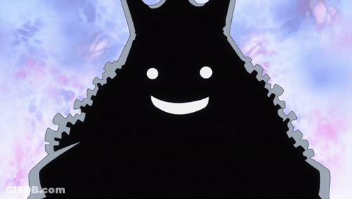 A Silhouette Of A Person With A Crown On Their Head GIF
