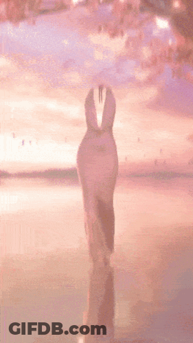 A Silhouette Of A Person With A Fork Sticking Out Of Their Nose GIF