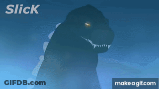 A Silhouette Of A Person With A Lightning Bolt Behind Them And The Words Slick On The Top GIF