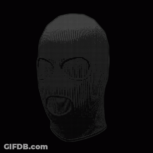 A Silhouette Of A Person With The Word Sss On It GIF