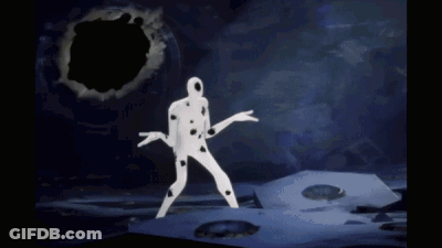 Silhouette Of Spider Man Holding Web GIF