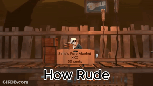 A Skeleton Is Holding A Box Of Sans 'S Pure Alcohol Xxx GIF