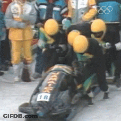 Sleigh With Number 1R GIF