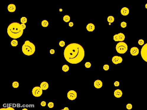 A Smiley Face Next To A Book That Says " I Know Everything " GIF
