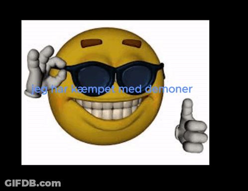 A Smiley Face Wearing Sunglasses Giving A Thumbs Up Sign GIF