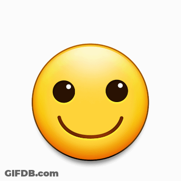 A Smiley Face With A Tear Coming Out Of It GIF