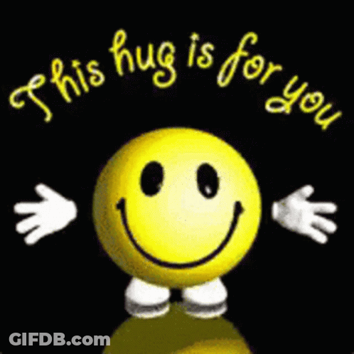 Smiley Face Arms Legs This Hug Is For You GIF