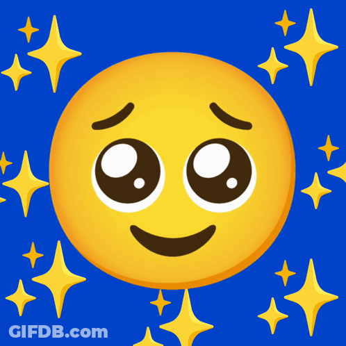 A Smiley Face With Tears Coming Out Of Its Eyes Is Surrounded By Stars GIF