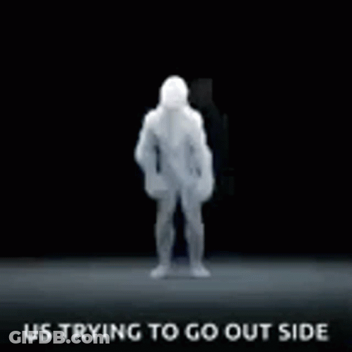 A Smoke Explosion With The Words `` Us Trying To Go Out Side '' Written On It . GIF