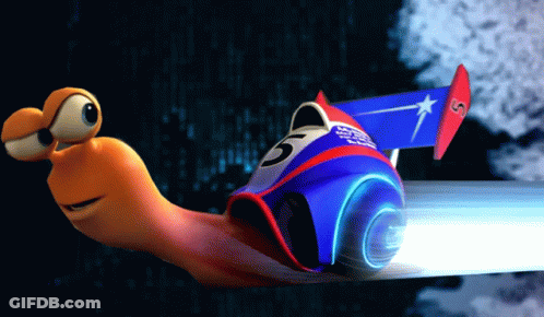 A Snail With The Number 5 On It GIF