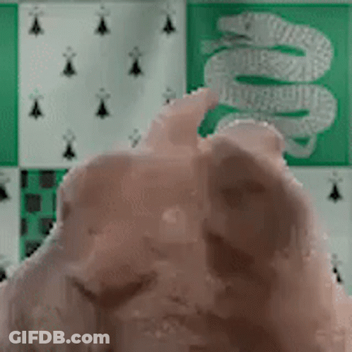 A Snake Is On A Green And White Checkered Background . GIF