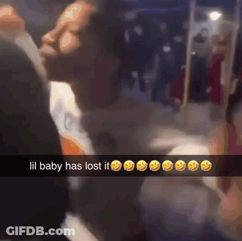 A Snapchat Of A Group Of People With Lil Baby Has Lost It GIF