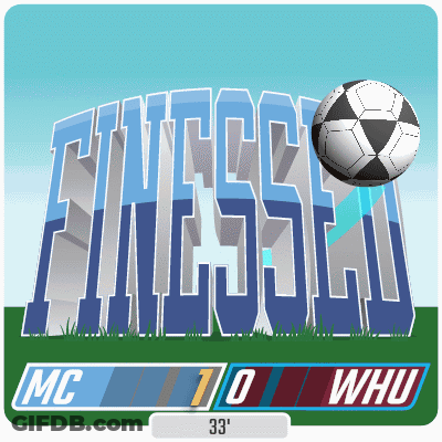 A Soccer Ball Is Flying Over The Words Fitness Club GIF