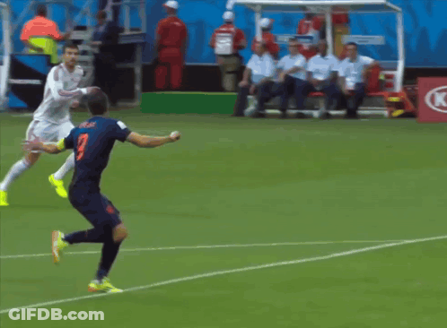 A Soccer Field With A Castrol And Budweiser Advertisement GIF