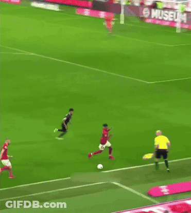 A Soccer Field With A Sign That Says Museum On It GIF