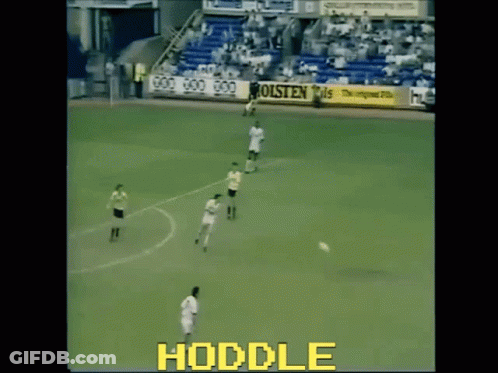 A Soccer Field With The Word Hoddle On The Bottom Right GIF