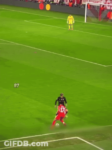 A Soccer Field With The Word Olise On The Field GIF