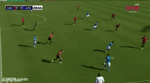 A Soccer Game Between Cav And Atd Is Being Shown Live GIF