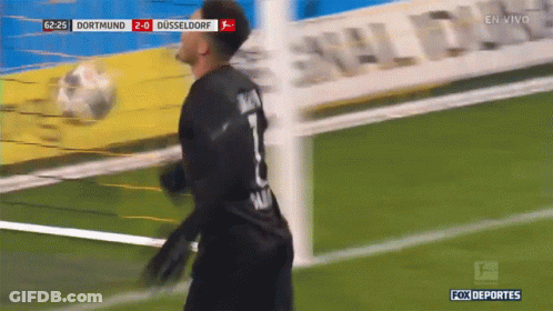 A Soccer Game Between Dortmund And Dusseldorf Is Underway GIF