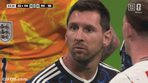 A Soccer Game Between England And Argentina Is Underway GIF
