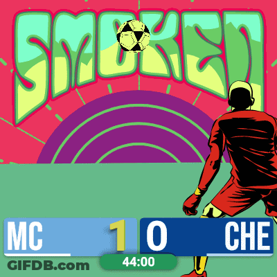 A Soccer Game Between Mc And Che Is Being Played GIF