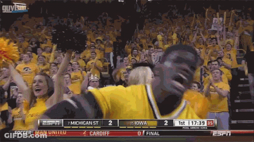 A Soccer Game Between Michigan St And Iowa GIF