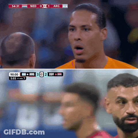 A Soccer Game Between Ned And Arg Is Being Played GIF