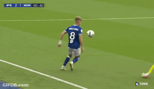 A Soccer Game Between Nor And Ips Is Being Played GIF