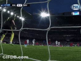 A Soccer Game Between Rm And Bay Is Being Broadcast On Fox GIF
