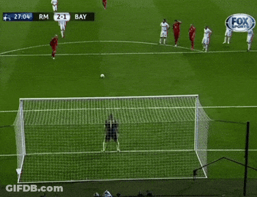 A Soccer Game Between Rm And Bay Is Being Played GIF