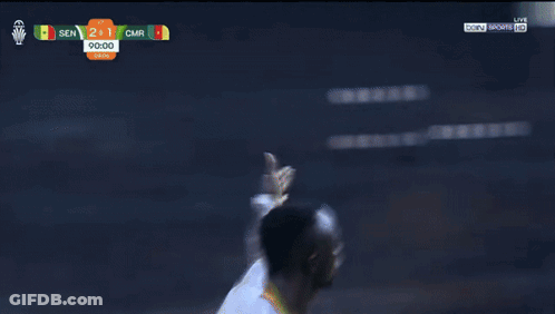 A Soccer Game Between Senegal And Cmr Is Being Broadcast Live On Bein Sports Hd GIF