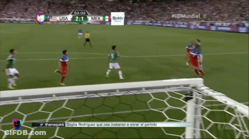 A Soccer Game Between Usa And Mexico Is Being Shown GIF