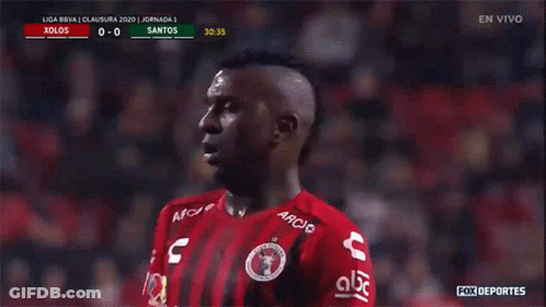 A Soccer Game Between Xolos And Santos Is On Fox Deportes GIF